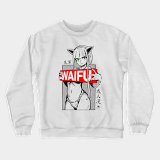 Flaged Waifu Crewneck Sweatshirt